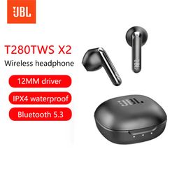 Tai nghe Bluetooth TWS hãng JBL T280TWS X2 - Fullbox, Hàng xước nhẹ, keo lau đ…