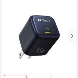 Combo 2 bộ sạc C-C Baseus GaN6 45w - 2 củ + cáp C–C 60W, nhanh - gọn - tiện lợi