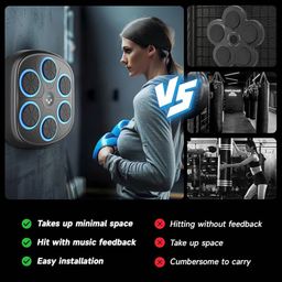 MÁY ĐẤM BOXING THÔNG MINH MEGELIN – KẾT NỐI BLUETOOTH, GẮN TƯỜNG CHẮC CHẮN - M…