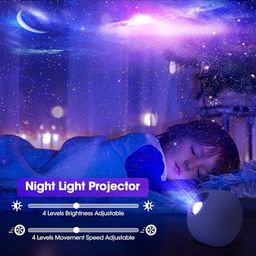 Đèn chiếu sao Galaxy YOTUTUN: 30+ chế độ, nháy theo nhạc, remote, hẹn giờ, dec…
