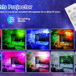 Đèn chiếu sao Galaxy YOTUTUN: 30+ chế độ, nháy theo nhạc, remote, hẹn giờ, dec…
