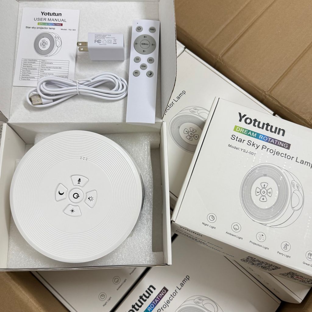 Đèn chiếu sao Galaxy YOTUTUN: 30+ chế độ, nháy theo nhạc, remote, hẹn giờ, decor cực chill, an toàn