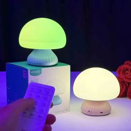Đèn ngủ nấm VAVOFO - RGB đổi màu, cảm ứng + điều khiển, tích pin tiện lợi, đa…