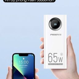 Sạc dự phòng PISEN Pro Digital PowerLap 65W - 30.000mAh (hàng new no box)