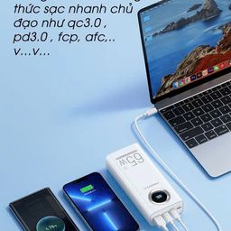 Sạc dự phòng PISEN Pro Digital PowerLap 65W - 30.000mAh (hàng new no box)