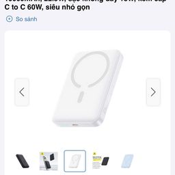 Sạc dự phòng Magsafe Baseus EnerFill FM11 – 10000mAh, sạc nhanh 22.5W (đóng tú…