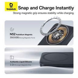 Sạc dự phòng Magsafe Baseus EnerFill FM11 – 10000mAh, sạc nhanh 22.5W (đóng tú…