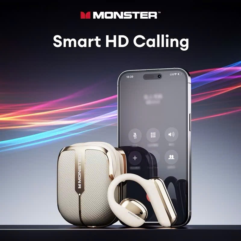 Ord, Dự 26/5 Giao - Tai nghe Open Ear Monster XKO06 - Âm thanh HiFi, Bluetooth 5.4, Pin bền