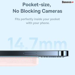 Sạc Magsafe Baseus Magnetic 6000mAh 20w, kèm dây C-C 60w, siêu mỏng nhẹ, tặng…