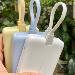 Sạc Dự Phòng ROMOSS 10000mAh 30W MagSafe - Tích hợp cáp C-L ,màu Trắng - NO BOX