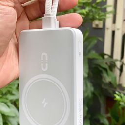 Sạc Dự Phòng ROMOSS 10000mAh 30W MagSafe - Tích hợp cáp C-L ,màu Trắng - NO BOX