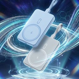 Sạc Dự Phòng ROMOSS 10000mAh 30W MagSafe - Tích hợp cáp C-L , Sẵn màu Trắng -…
