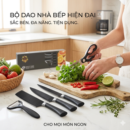Bộ dao làm bếp 6 món SHARP KNIFE - Đẹp, đủ món, thích hợp làm quà tặng, hàng t…