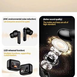 Tai Nghe Bluetooth AWEI T56 ANC Màn Hình Cảm Ứng Màu, Chống Ồn ANC+ENC, Blueto…