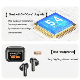 Tai Nghe Bluetooth AWEI T56 ANC Màn Hình Cảm Ứng Màu, Chống Ồn ANC+ENC, Blueto…