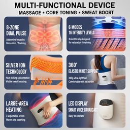 Đai Massage Blaupunkt – EMS+TENS, Xung Điện Hỗ Trợ Trị Liệu, Sưởi Graphene Giả…