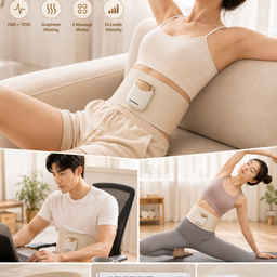 Đai Massage Blaupunkt – EMS+TENS, Xung Điện Hỗ Trợ Trị Liệu, Sưởi Graphene Giả…