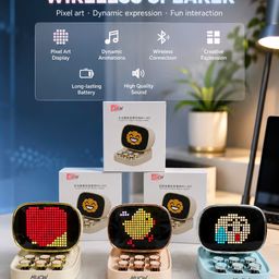 Loa Bluetooth Pixel Art MUCW - Nghe nhạc, Pixel LED, decor cực chất - GIAO RAN…