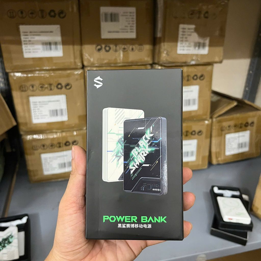 Sạc Dự Phòng Black Shark Cyberpunk 10.000mAh- Sạc nhanh 22.5W, random TRẮNG - ĐEN chính hãng Sạc Dự Phòng Black Shark Cyberpunk 10.000mAh- Sạc nhanh 22.5W, random TRẮNG - ĐEN - Thiết kế ngoại quan thực tế chính hãng tại Hiếu Tạp Hóa