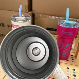 Ly Giữ Nhiệt Tomaworute Sippy Cup 700ml - Inox SUS 316, Sắc Hồng Rực Rỡ, Có Lõ…
