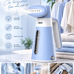 Bàn ủi hơi nước cầm tay ACA - Siêu nhẹ nhỏ gọn để vali túi tiện, công suất 600…