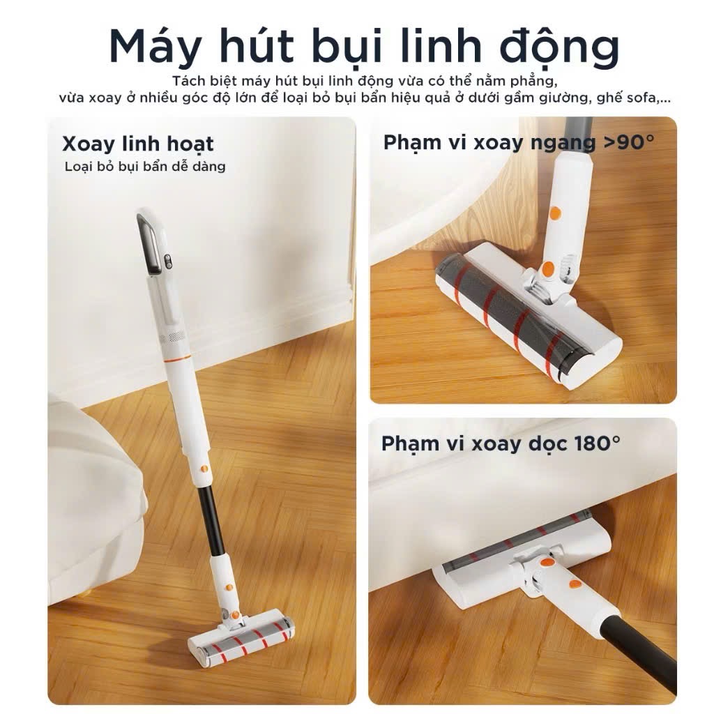 Máy Hút Bụi Lau Sàn JONR ED20 Pro Lực Hút 17000Pa Khô Ướt Linh Hoạt Nhẹ Tay thực tế Máy Hút Bụi Lau Sàn JONR ED20 Pro Lực Hút 17000Pa Khô Ướt Linh Hoạt Nhẹ Tay - Góc chụp chi tiết thực tế 23