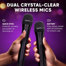 Loa Karaoke Masingo Bicanto C7 20W Kèm 2 Micro Không Dây, Đèn LED RGB