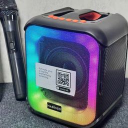 Loa Karaoke Masingo Bicanto C7 20W Kèm 2 Micro Không Dây, Đèn LED RGB