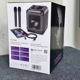 Loa Karaoke Masingo Bicanto C7 20W Kèm 2 Micro Không Dây, Đèn LED RGB