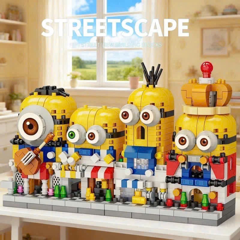 Đồ Chơi Lắp Ráp Lego Minions Streetscape 4in1 cho bé