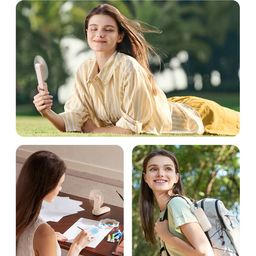 Quạt Cầm Tay AECOOLY Pocket 01 mirror (3500rpm, 3 Speed Settings, Foldable & C…