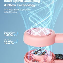 Quạt Cầm Tay AECOOLY Halo 01 Pro Portable Fan 4500mAh (6000rpm, 5 Speed Settin…