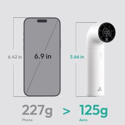 Quạt Cầm Tay AECOOLY Aero 3500mAh (15H, 5 Speed Settings, LED Digital Display,…