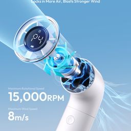 Quạt Cầm Tay AECOOLY Aero 3500mAh (15H, 5 Speed Settings, LED Digital Display,…