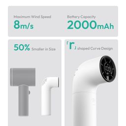 Quạt Cầm Tay AECOOLY Aero 3500mAh (15H, 5 Speed Settings, LED Digital Display,…