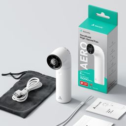 Quạt Cầm Tay AECOOLY Aero 3500mAh (15H, 5 Speed Settings, LED Digital Display,…