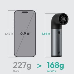 Quạt Cầm Tay AECOOLY Aero Pro (3500mAh, 14H, 6 Speed Settings, LED Digital Dis…