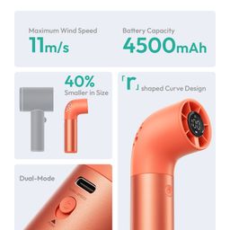 Quạt Cầm Tay AECOOLY Aero Ultra (4500mAh, 15.7H, 7 Speed Settings, LED Digital…