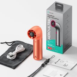 Quạt Cầm Tay AECOOLY Aero Ultra (4500mAh, 15.7H, 7 Speed Settings, LED Digital…