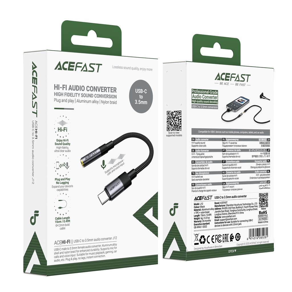 Cáp Chuyển Đổi Âm Thanh J12 USB-C Sang 3.5mm Tiện Lợi Chất Âm Ổn Định