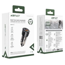 Loại sạc ô tô ACEFAST B12 60W nhanh 2 cổng USB-A + USB-C, hỗ trợ sạc nhanh cho…