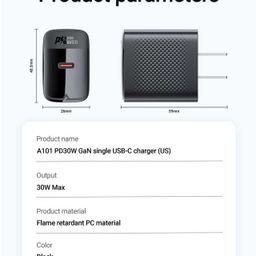 Củ Sạc Nhanh ACEFAST A101 Công Nghệ GaN PD 30W 1 Cổng USB-C Sạc Ổn Định Bền Bỉ…