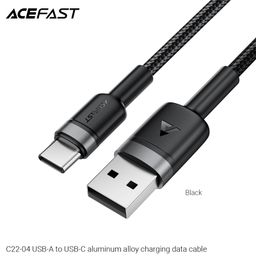 Cáp Sạc Nhanh ACEFAST C22-04 USB-A Sang Type C Dài 1.2m Dây Dù Bền Bỉ 3A