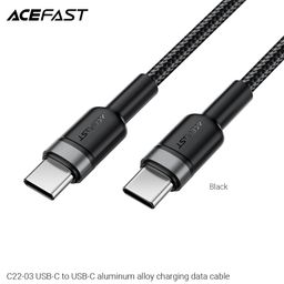 Cáp Sạc & Truyền Dữ Liệu ACEFAST C22-03 USB-C sang USB-C Dài 1.2m – Bọc Dù, Đầ…
