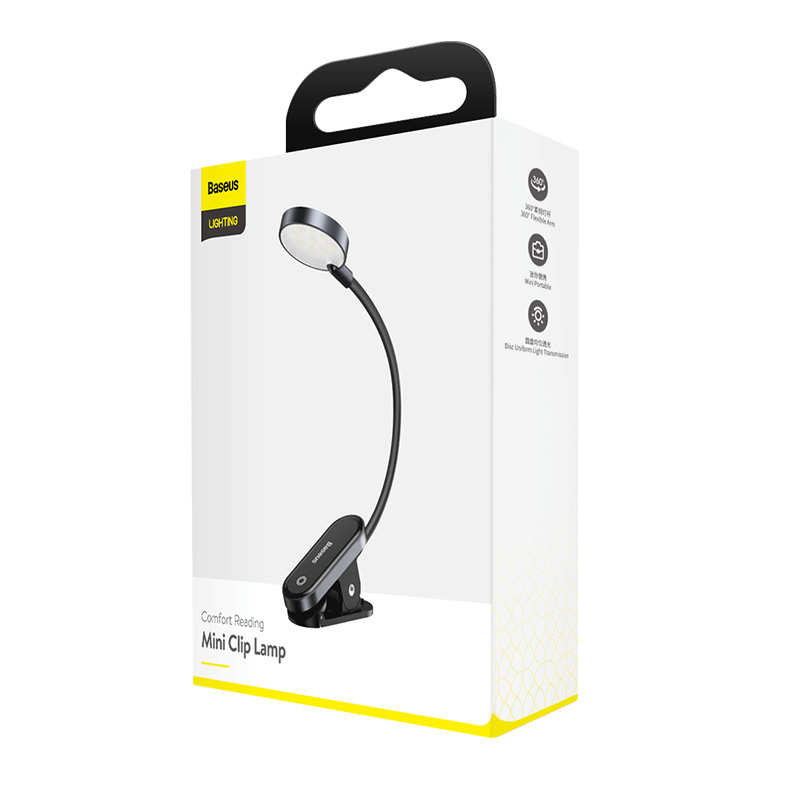 Đèn đọc sách mini, pin sạc tiện dụng Baseus Comfort Reading Mini Clip Lamp ( D…