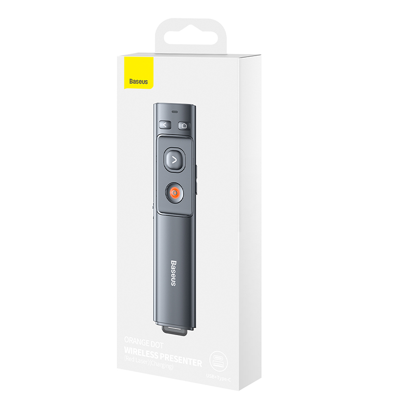 Bút Laser trình chiếu Baseus Orange Dot Wireless Presenter cho Laptop/ Macbook…