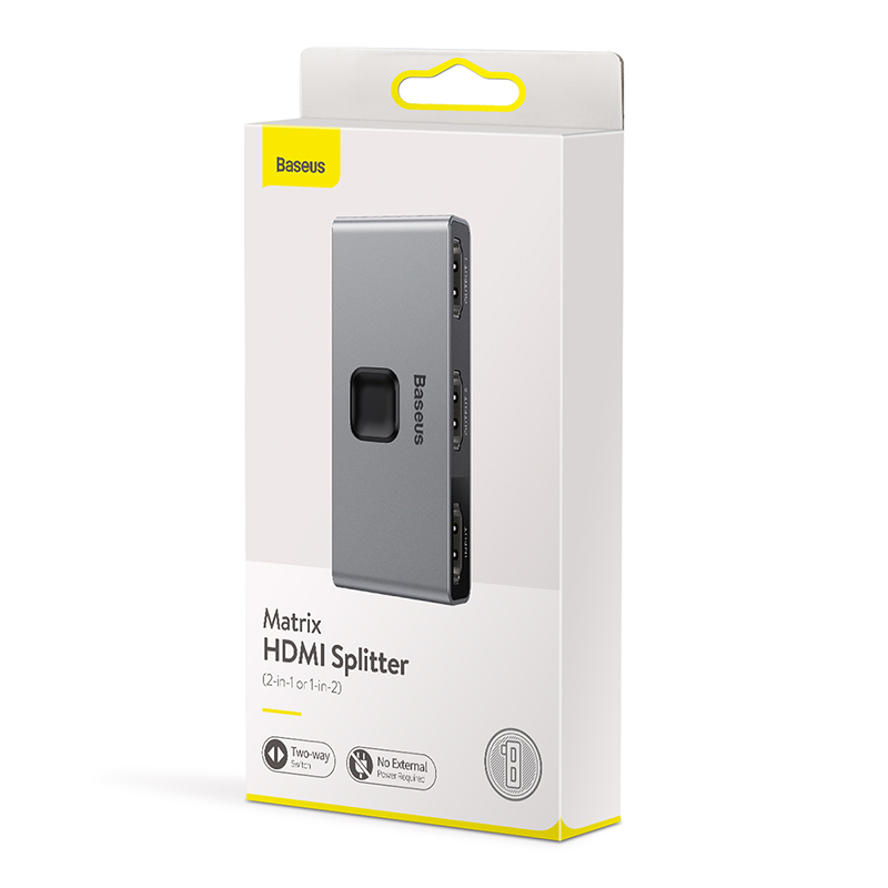Thiết bị chia cổng HDMI 2 chiều Baseus Matrix HDMI Splitter