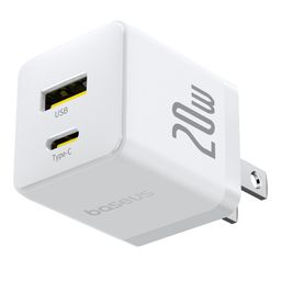 Củ Sạc Nhanh Baseus Palm C+U Charger 20W (USB + Type C Dual Port, 20W PD/QC 3.…