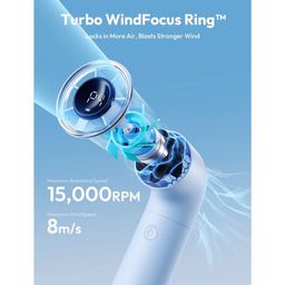 Quạt Cầm Tay AECOOLY Aero (2000mAh, 15H, 4 Speed Settings, LED Digital Display…