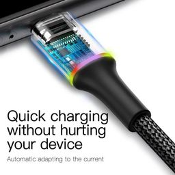 Cáp sạc nhanh Baseus Halo USB to Lightning 2.4A, hỗ trợ truyền dữ liệu